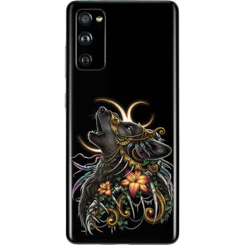 Wolf Howling by Sarah Richter Galaxy S20 Fan Edition Skin